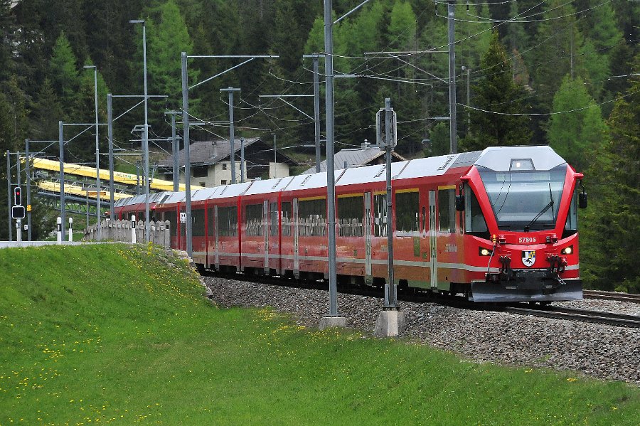 RhB Glacier Express, Allegra Triebwagen und andere (42)